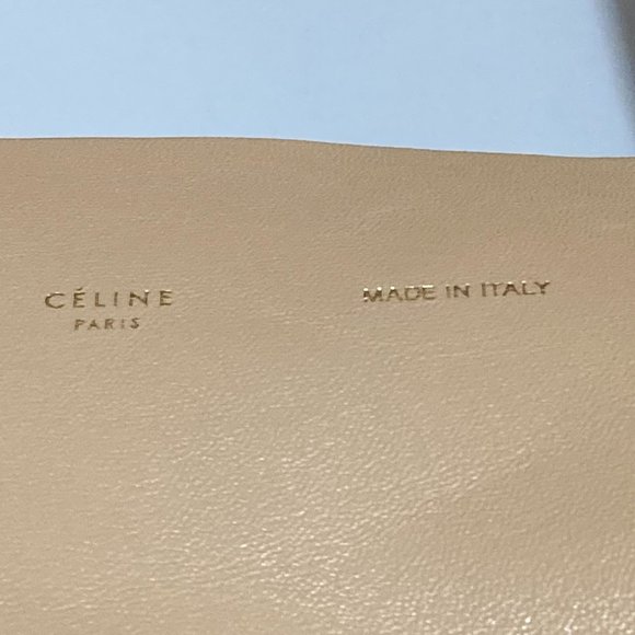 CELINE Horizontal Cabas Tote Bag, Beige Red, Women's - Picture 9 of 9